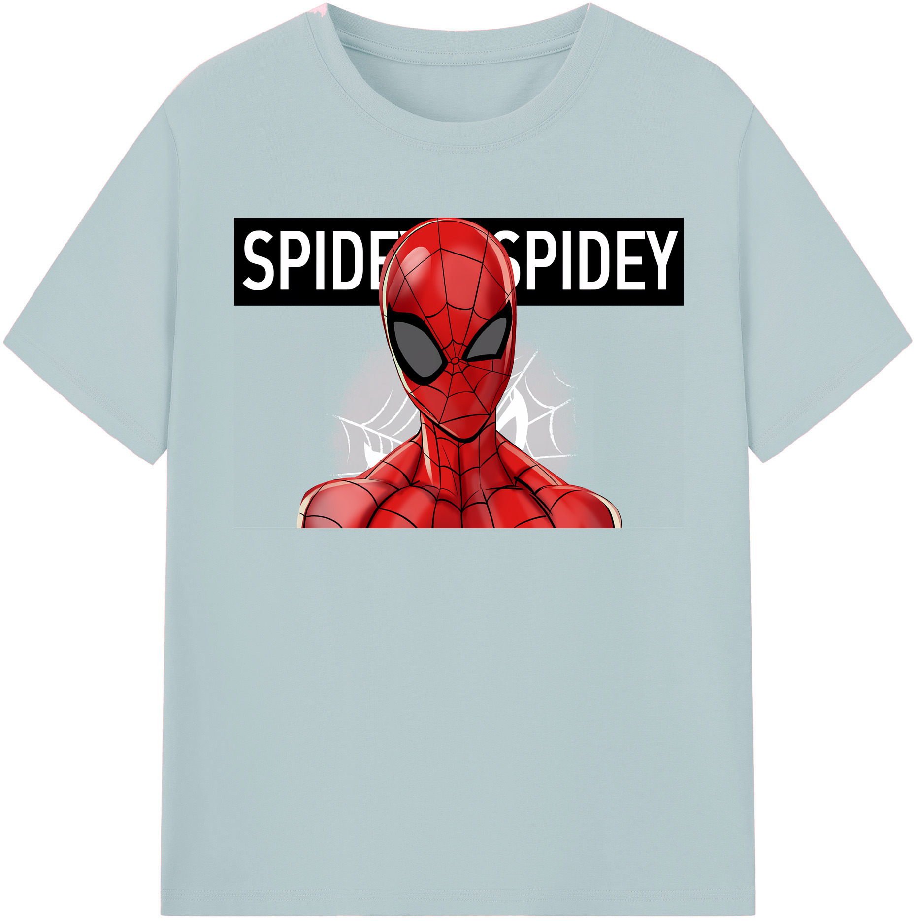 （画像用） Spider Man スパイダーマン 綿100％半袖Tシャツ（フロントプリント）